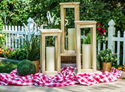 DIY OUTDOOR LANTERNS - Paige Hemmis is helping you put together a .