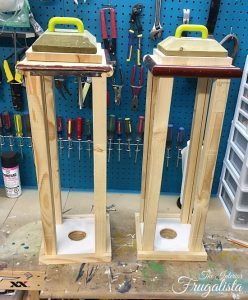 Large DIY Outdoor Scrap Wood Holiday Lanterns | Holiday lanterns .