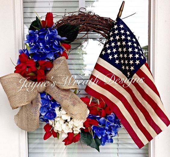 10 gorgeous yet easy patriotic wreaths | 4th of july wreath .