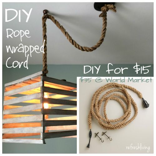 Diy Crafts Ideas : DIY Rope Pendant Cord - save money by creating .