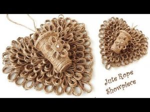 Jute Rope Craft Ideas, DIY Wall Hanging Flower Vase With Jute Rope .