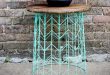 40+ Awesome DIY Side Table Ideas for Outdoors and Indoors - Hati