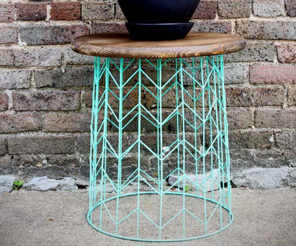 DIY Side Table Ideas for Outdoors and
Indoors