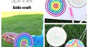 DIY Paper Spinner for Endless Fun | Paper spinners, Diy crafts for .