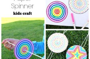 DIY Paper Spinner for Endless Fun | Paper spinners, Diy crafts for .