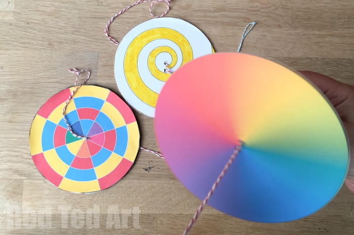 DIY Paper Spinner Toys - Red Ted Art - Make crafting with kids .