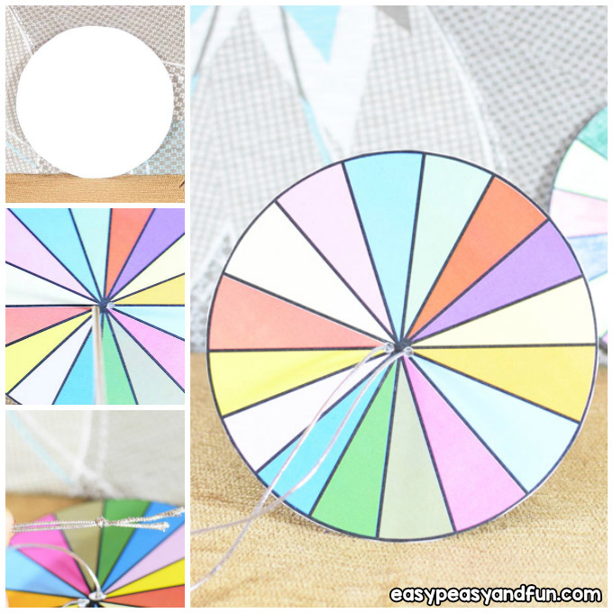 How to Make a Paper Spinner - Easy Peasy and F