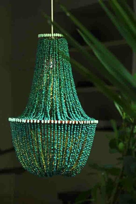 turquoise chandelier by kerry | Green chandeliers, Diy chandelier .