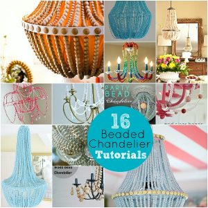 DIY Wood Bead Chandelier and 16 Beaded Chandelier Tutorial