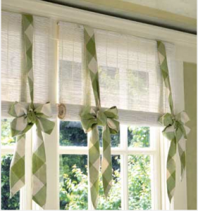 Cute DIY window valance idea | Diy window, Kitchen window .