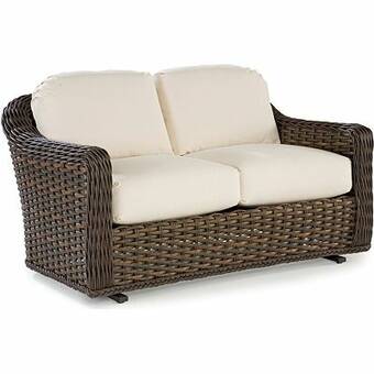 Lane Venture South Hampton Double Glider Bench with Cushions .