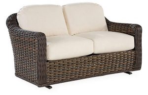 South Hampton Glider Loveseat - Natural Sunbrella - LANE VENTURE .