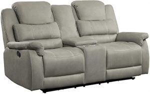 Amazon.com: Homelegance 74" Double Glider Reclining Loveseat .