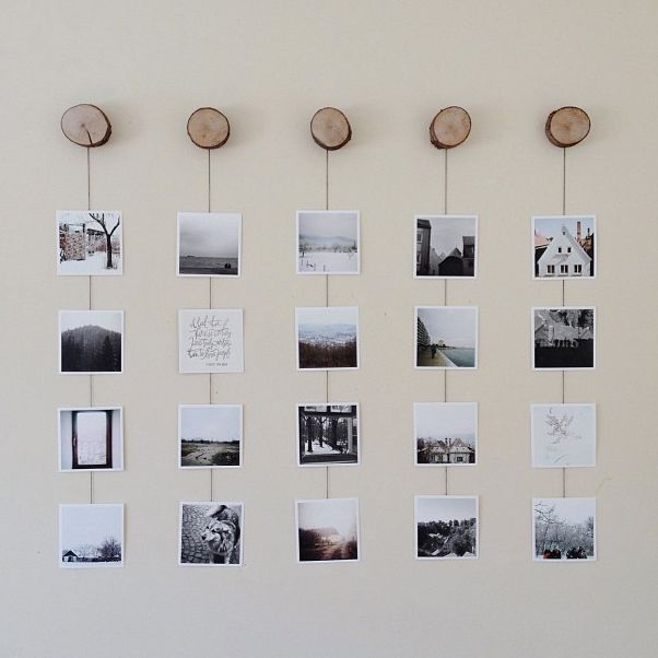 Photo Wall Collage Without Frames: 17 Layout Ideas | Photo wall .