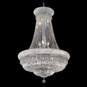 Clear Egyptian Crystal Chrome Empire Chandelier | Global Sourc