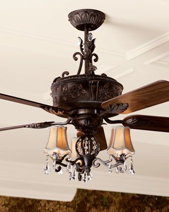 Antoinette" Ceiling Fan & Light Kit - Horchow | Traditional .