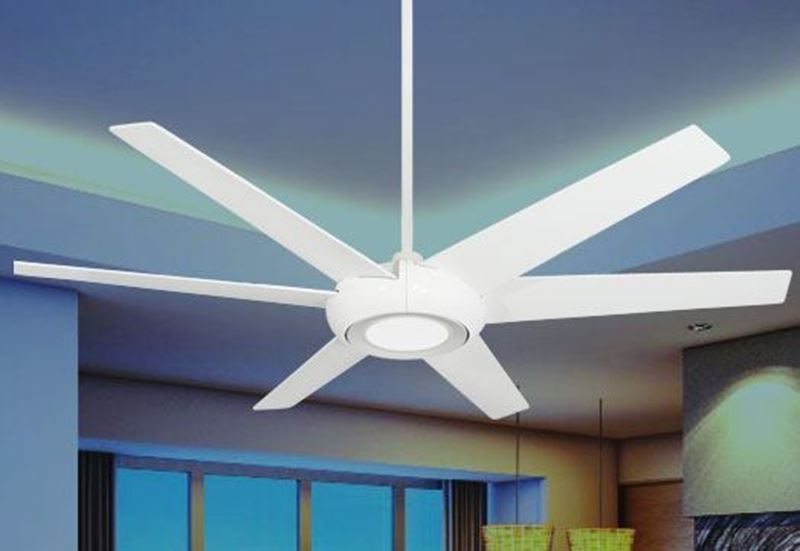Elegant 60 in. Indoor/Outdoor Pure White Ceiling Fan | Dan's Fan .