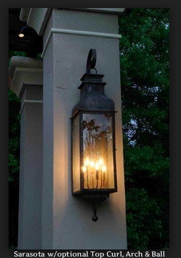 St. James Sarasota Copper Lantern | Exterior light fixtures, Porch .