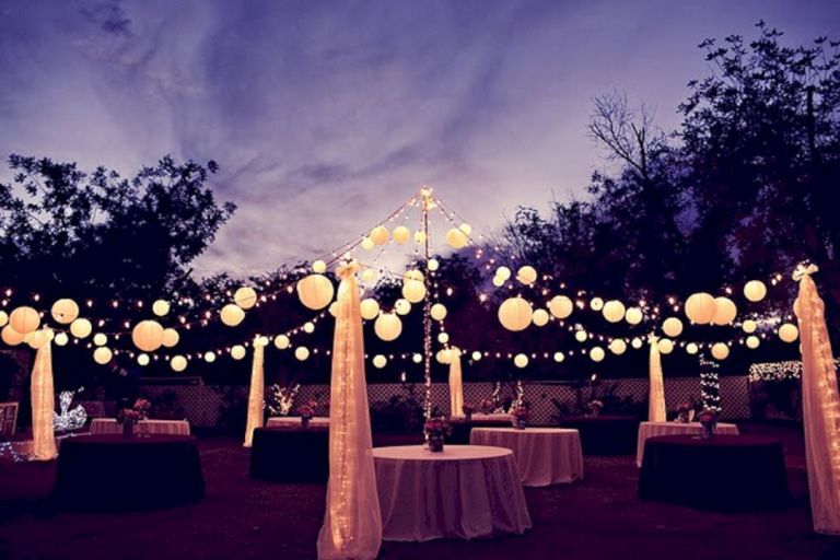 Elegant Outdoor Wedding Lighting Design Ideas 14 | Wedding lights .