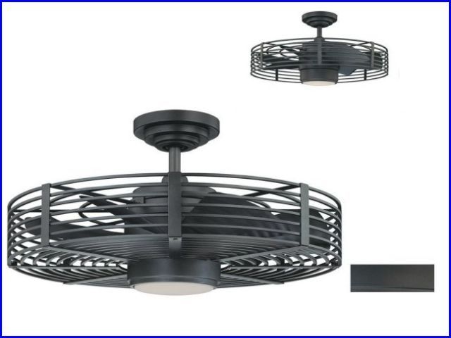 Enclosed Outdoor Ceiling Fan | Ceiling fan with light, Caged .