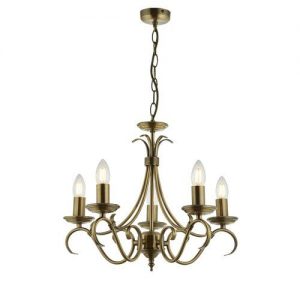 Marlow Home Co. Georgiana 5-Light Candle Style Chandelier .