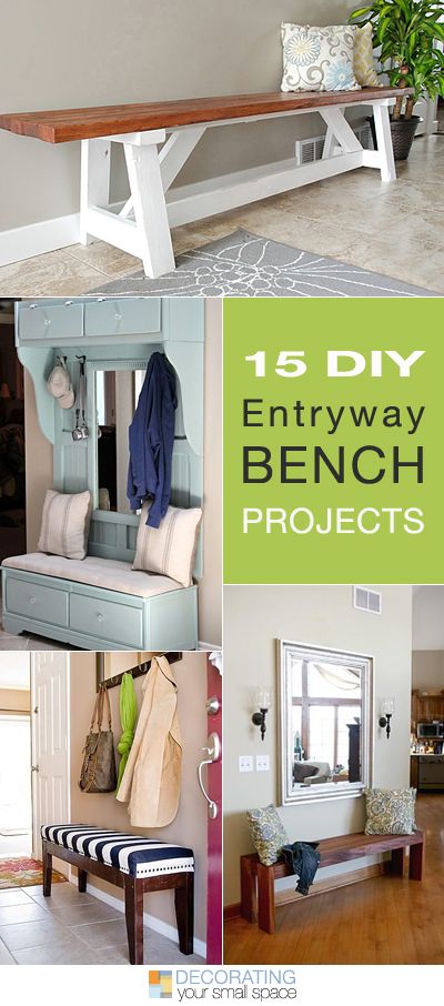 15 DIY Entryway Bench Projects | Diy entryway bench, Home projects .