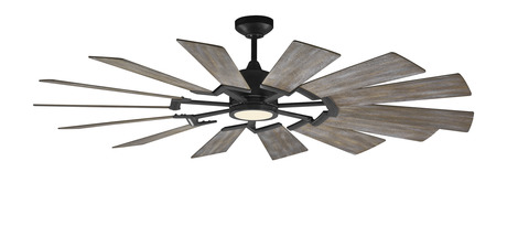 Monte Carlo Fans Prairie Indoor/Outdoor Ceiling Fan with Light .