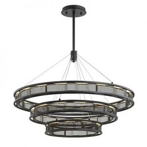 Troy Lighting Fuze 1 Light Extra Large Pendant, Modern Bronze .