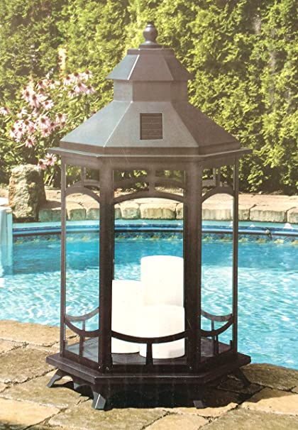 Manor House Oversized 33 in. Tall Extra Large Solar Lantern with 3 .