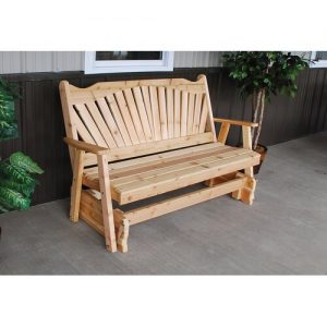 Millwood Pines Gazaway Fanback Glider Bench | Wayfa