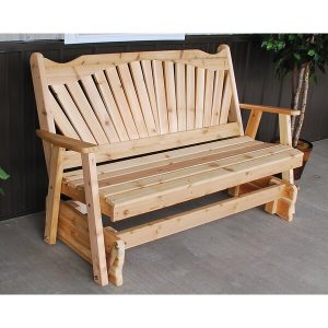 Millwood Pines Gauvin Fanback Glider Bench & Reviews | Wayfa