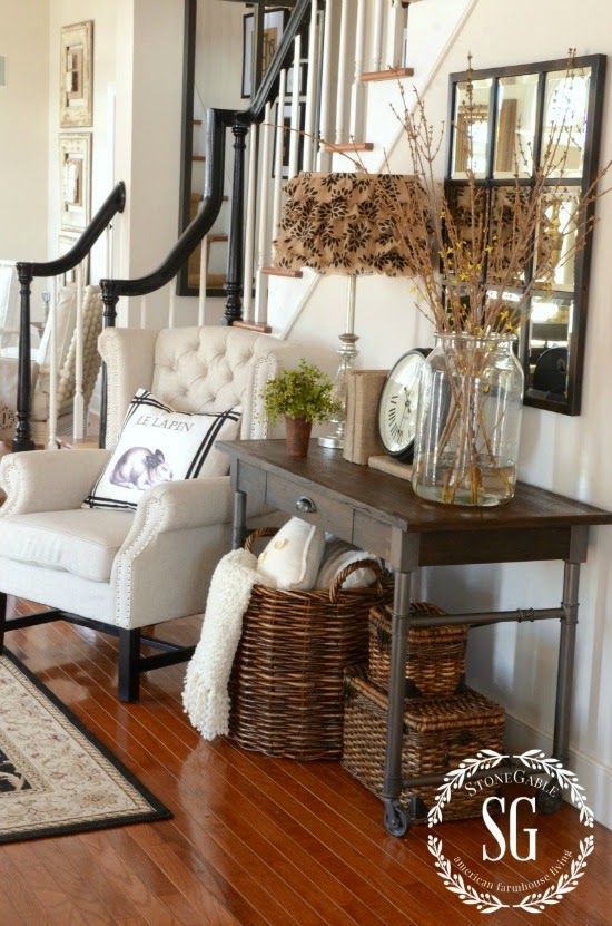 Looking for Some Inspiration for Our Foyer | Farm house living .
