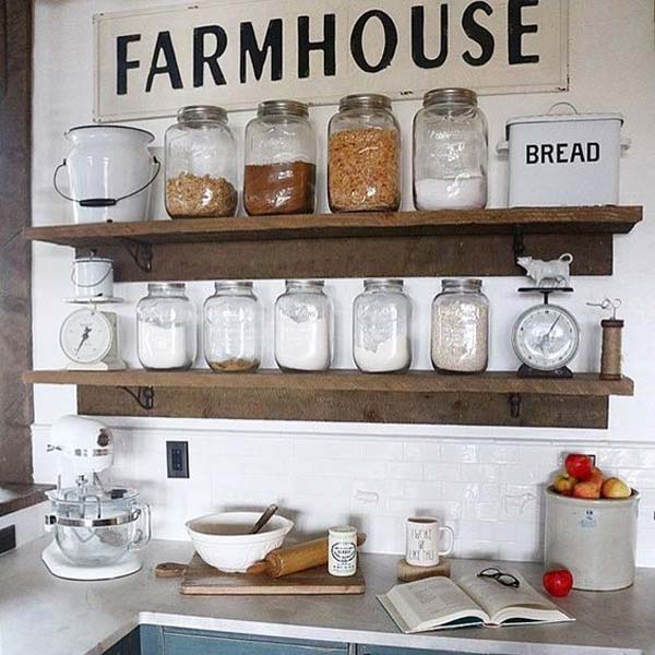 22 Farmhouse-Inspired Kitchen Storage Ideas - Amazing DIY .