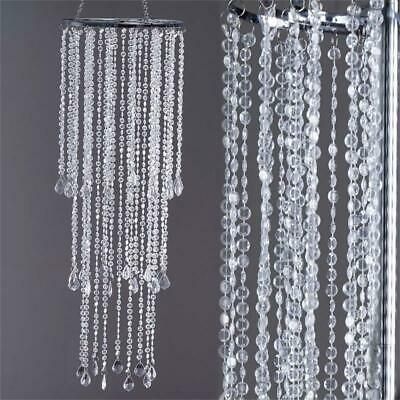 Sponsored Link) 36" tall Faux Crystal Beaded CHANDELIER Wedding .