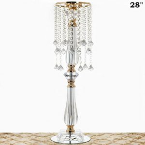 Amazon.com: BalsaCircle 28-Inch Tall Gold Faux Crystal Beaded .