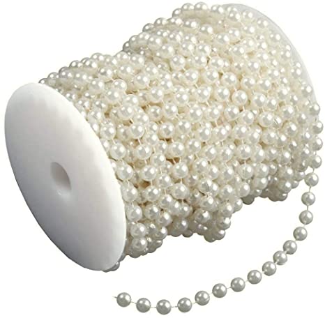 Amazon.com: Ambox 5mm Faux Pearl Beads Garland, ABS Crystal Beads .