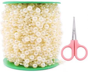 Amazon.com: Swpeet 200 Feet Ivory Pearl Strands with Scissors .