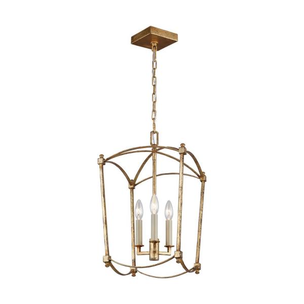 Feiss Thayer 3-Light Antique Guild Chandelier F3321/3ADB - The .