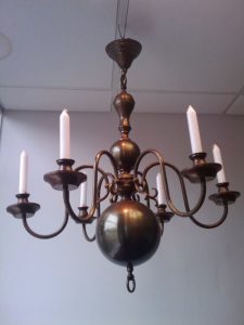 Flemish Chandelier.brass. very good condition. c1900 | Flemish .