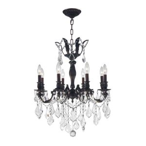 Worldwide Lighting Versailles 8-Light Flemish Brass Chandelier .