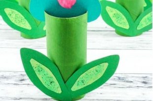 Paper Roll Spring Flowers Craft | Spring flower crafts, Paper roll .