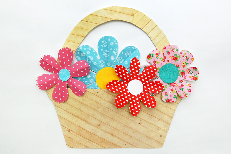 Basket of Flowers | Kids' Crafts | Fun Craft Ideas | FirstPalette.c