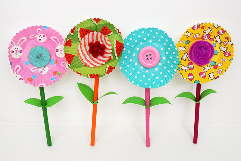 Cupcake Liner Flowers | Kids' Crafts | Fun Craft Ideas .