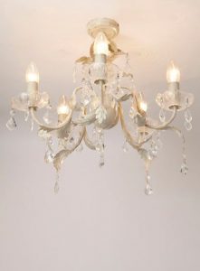 Juliette 5 Light Flush Fitting Chandelier | Avizel