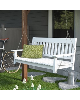 Special Prices on Fordyce Porch Swing Andover Mills Color: Whi