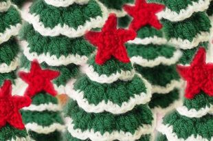 10 Free Christmas Tree Crochet Patterns | Crochet christmas trees .