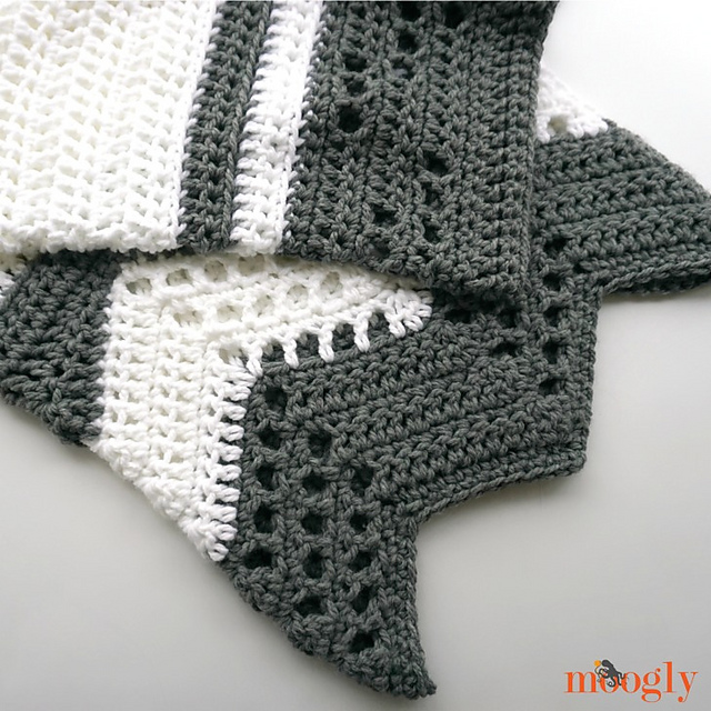 Modern Luxe Throw Blanket Free Crochet Pattern | Free Crochet Patter