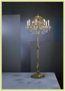 Standing Chandelier Floor Lamp | Chandelier floor lamp, Floor lamp .