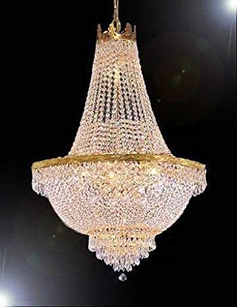 French Empire Crystal Chandelier Lighting H30″ X W24″ - Yudfsge