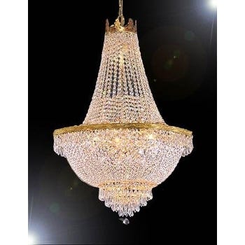 Shop French Empire Crystal Chandelier Lighting H30 x W24 .